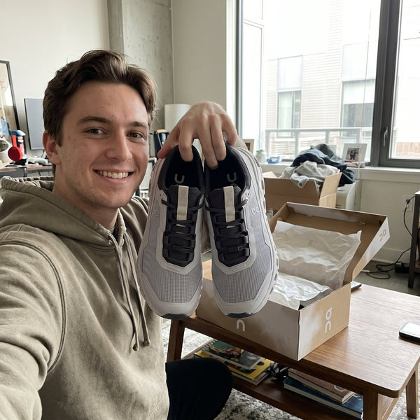 On sneaker in an everyday photo
